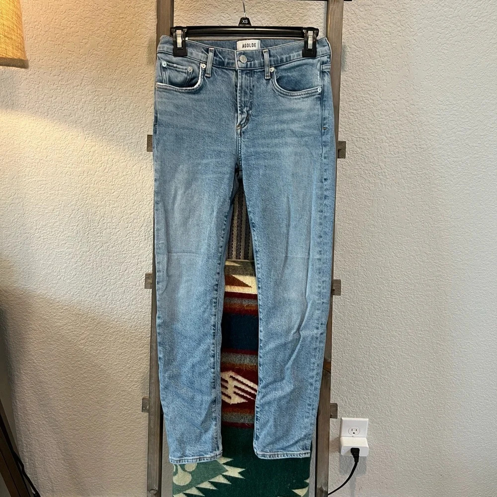 AGOLDE women’s Toni mid rise straight jeans size 26